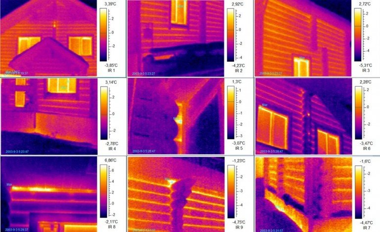 Проведенное обследование позволило выявить несколько участков&nbsp;требующих&nbsp;доработки. Тем самым сократить теплопотери и исключить появление конденсата в стене.
